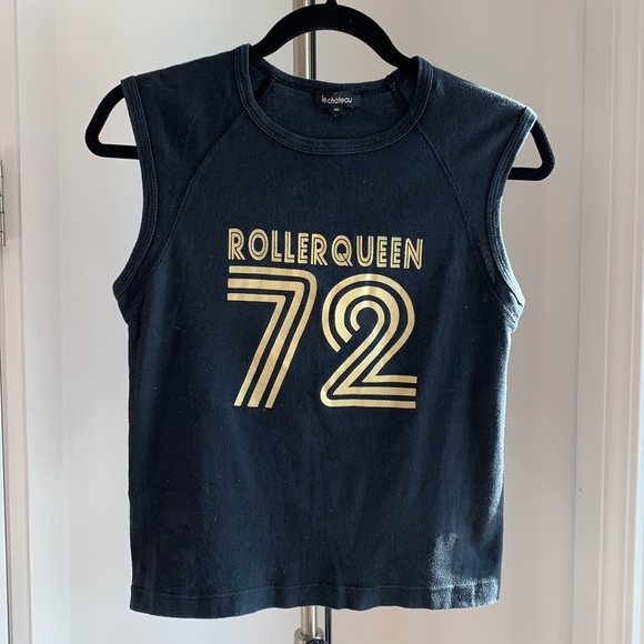 le chateau Tops - Vintage Roller Queen sleeveless t-shirt